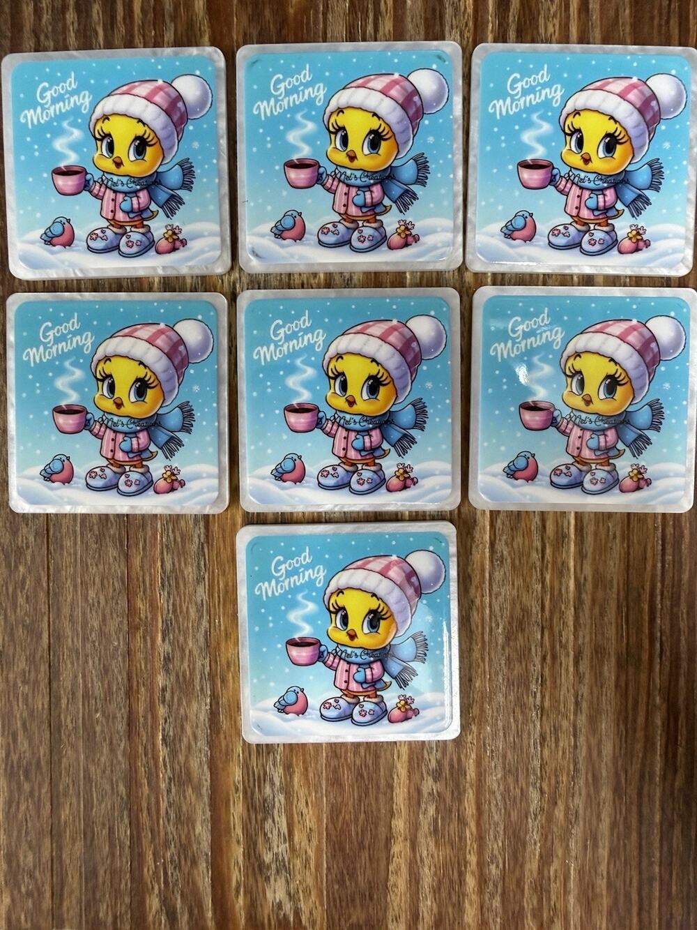 7 Pc Good Morning - Tweety Bird Acrylic Flatbacks